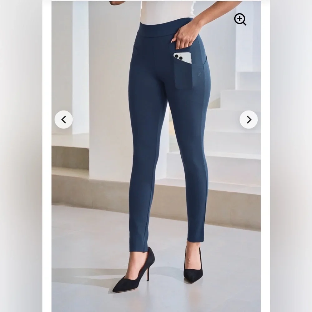 Betabrand XS & XSP Navy Journey Skinny Leg Pants Stretch Womens 25” & 27” Inseam - Picture 9 of 16